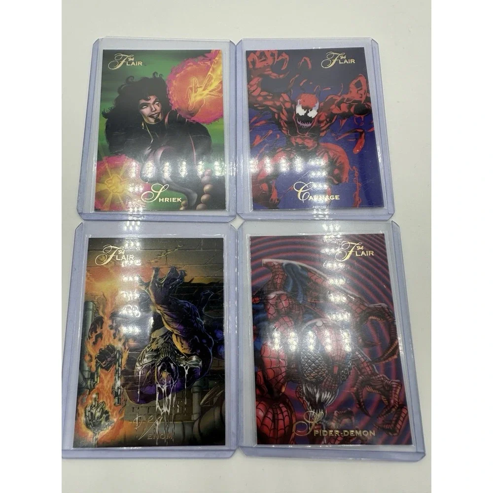 1994 Flair Marvel Maximum Carnage Cards Lot Part I-IV Venom Carnage NM
